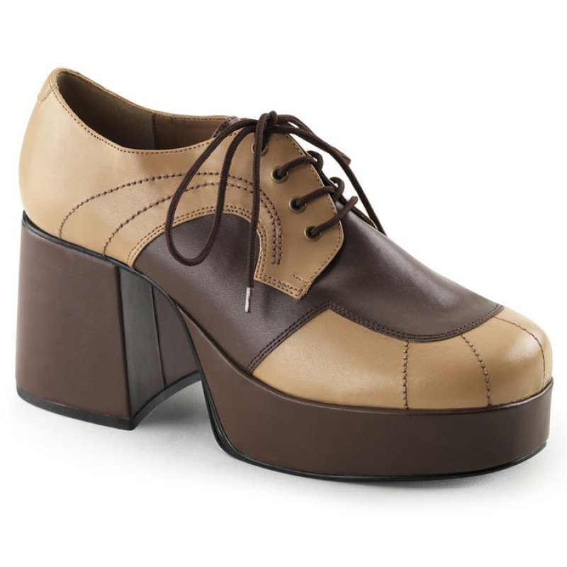 Beige / Brown Pleaser Jazz-06 Women's Shoes | OB3864570