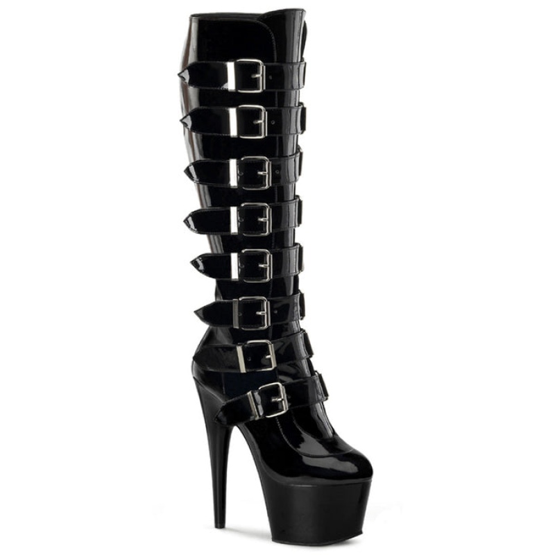 Black Pleaser Adore-2043 Women's Boots | DO4591308