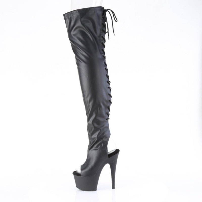 Black Pleaser Adore-3017 Women's Boots | KQ6584329