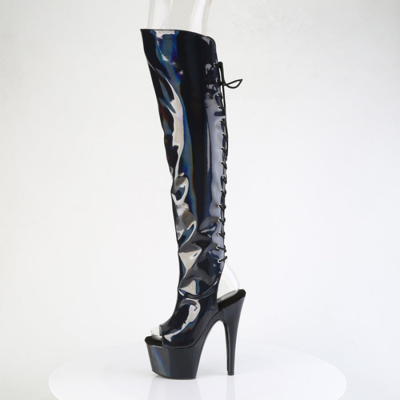 Black Pleaser Adore-3019HWR Women's Boots | DW4273089