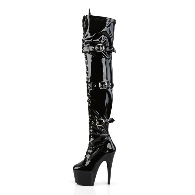 Black Pleaser Adore-3028 Women's Boots | UF4951670