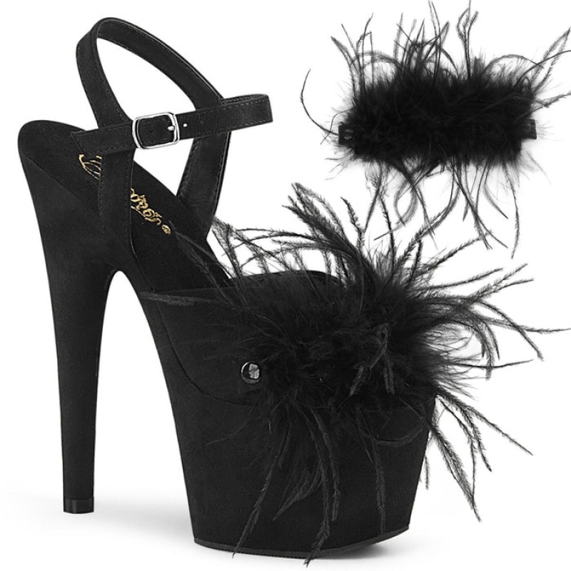 Black Pleaser Adore-709F Women's Sandals | AG4815203