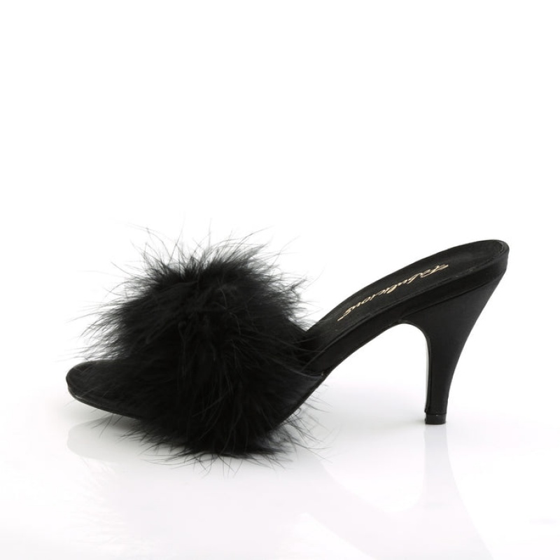 Black Pleaser Amour-03 Women's Slides | MS4273159