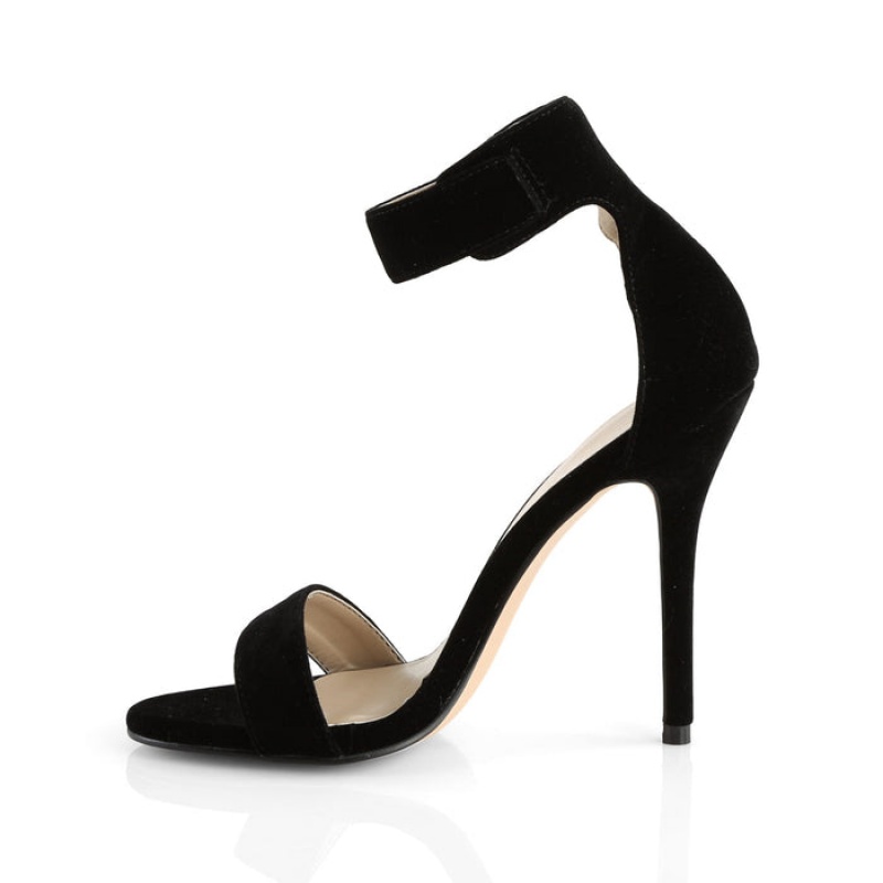 Black Pleaser Amuse-10 Women's Sandals | BE3087246