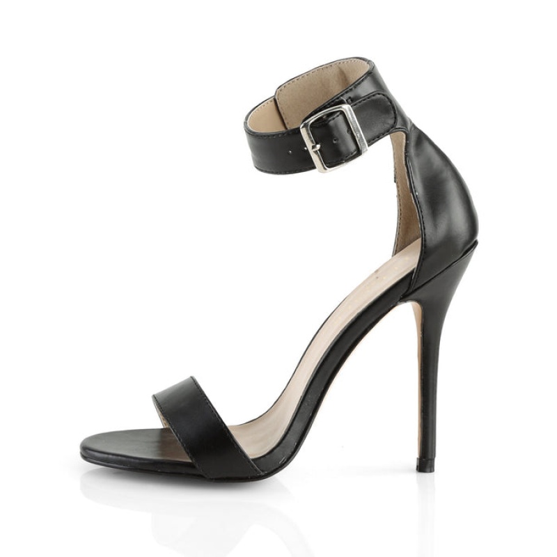 Black Pleaser Amuse-10 Women's Sandals | XK2734098