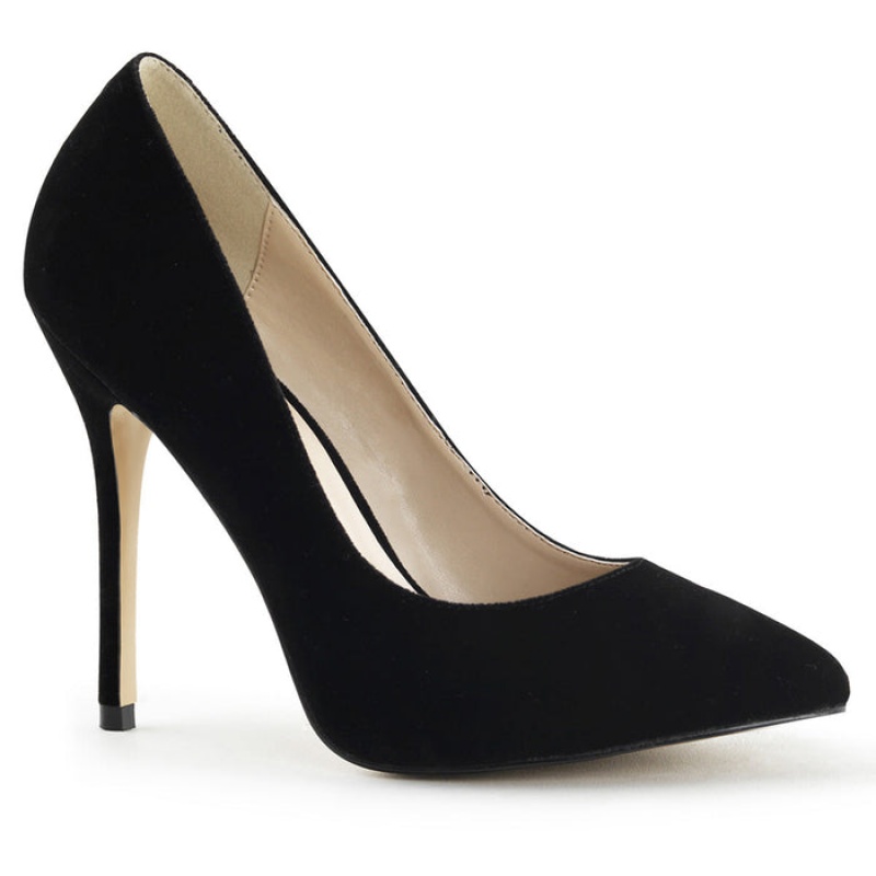 Black Pleaser Amuse-20 Women's Pumps | ZV8967421