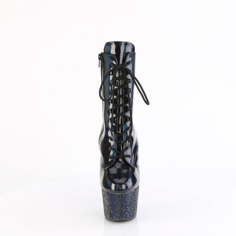 Black Pleaser Bejeweled-1020-7 Women's Boots | RH7194086