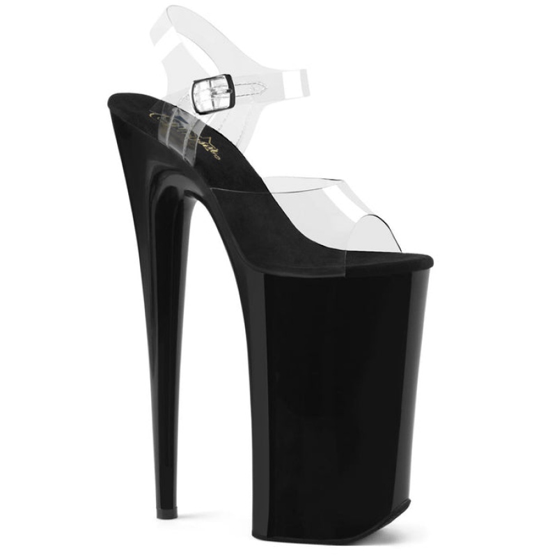 Black Pleaser Beyond-008 Women's Slides | ZP3587426