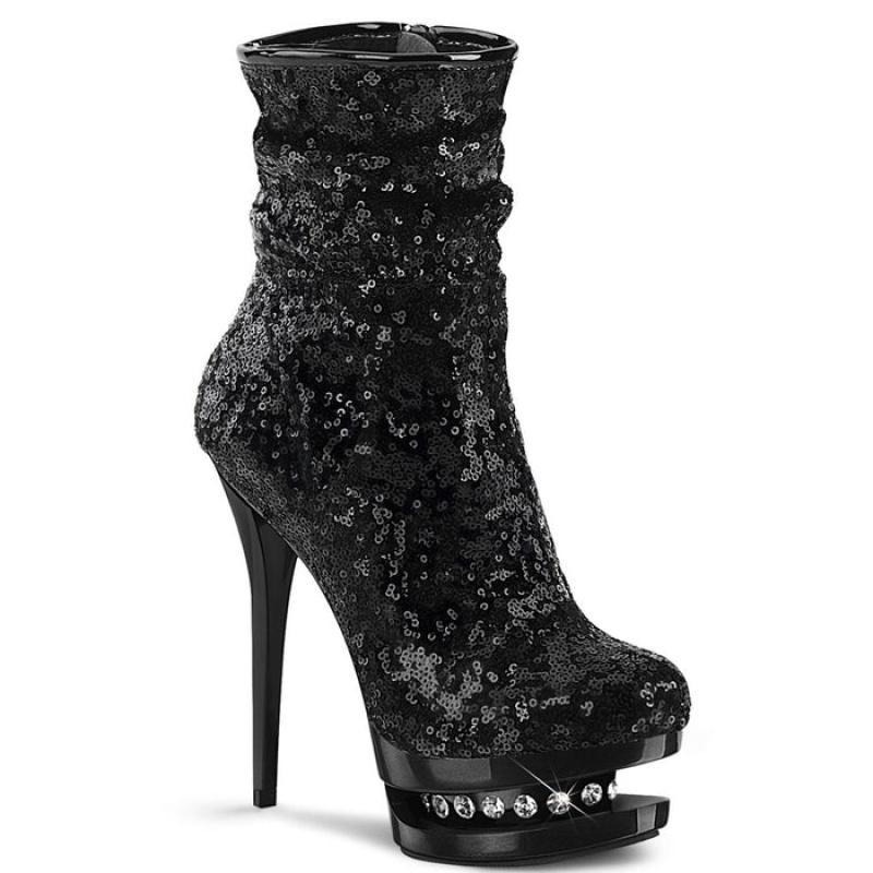 Black Pleaser Blondie-R-1009 Women's Boots | RB3904175