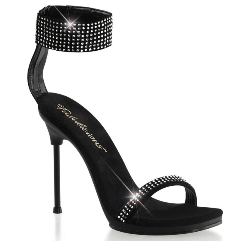 Black Pleaser Chic-40 Women's Sandals | NK1056238