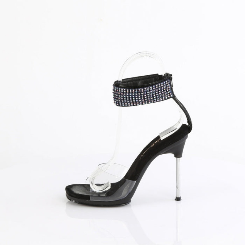 Black Pleaser Chic-42 Women's Sandals | EJ8136745