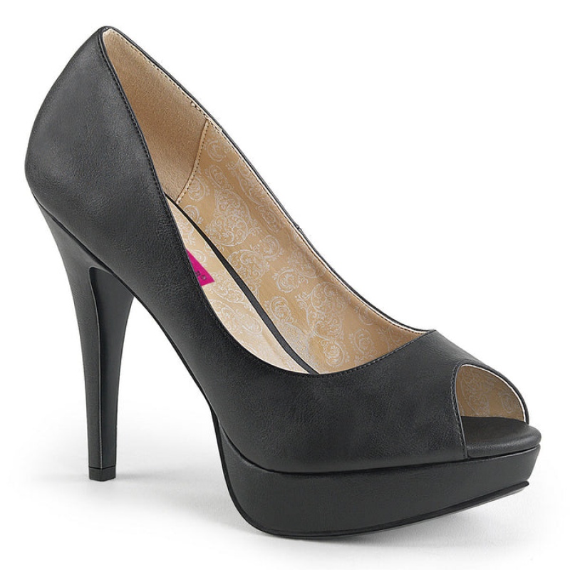 Black Pleaser Chloe-01 Women's Pumps | AR8127546