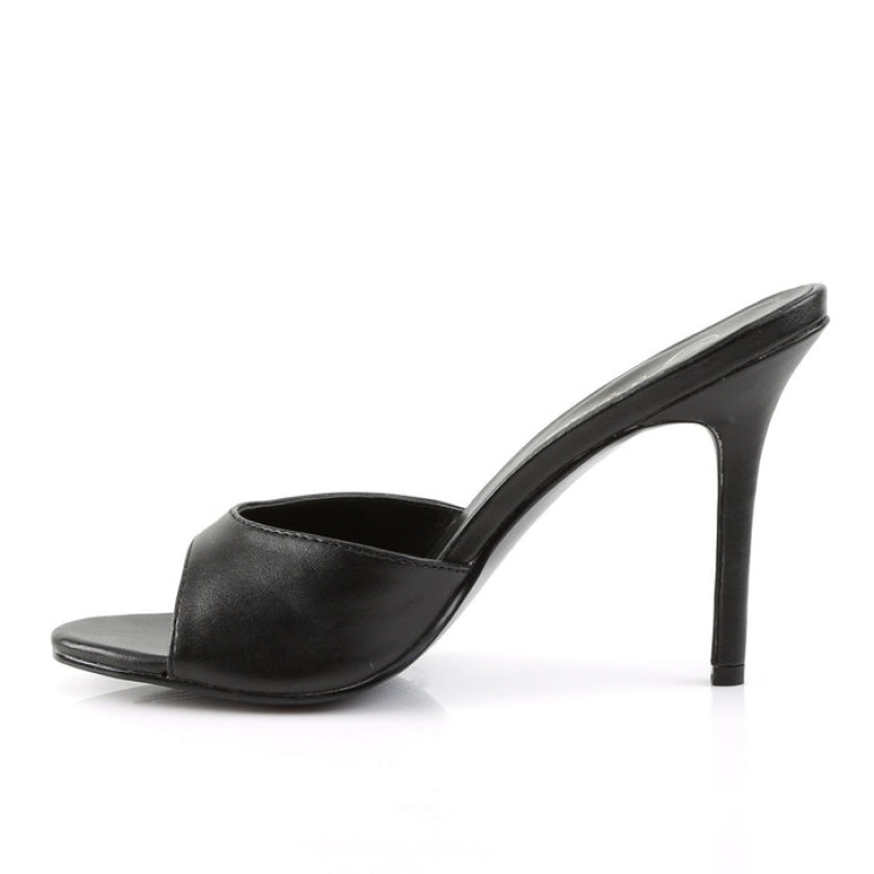 Black Pleaser Classique-01 Women's Slides | YV6513470