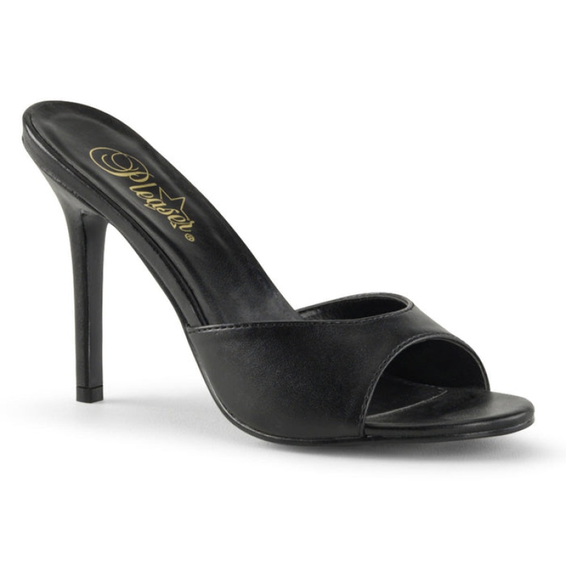 Black Pleaser Classique-01 Women's Slides | YV6513470