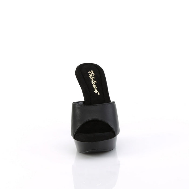 Black Pleaser Cocktail-501L Women\'s Slides | HI3457891