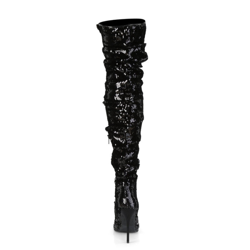 Black Pleaser Courtly-3011 Women's Boots | GQ8917643