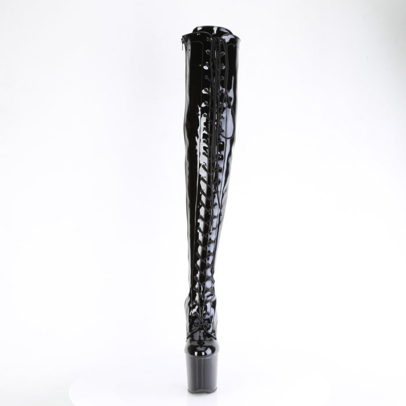 Black Pleaser Craze-3023 Women's Boots | WU0639278