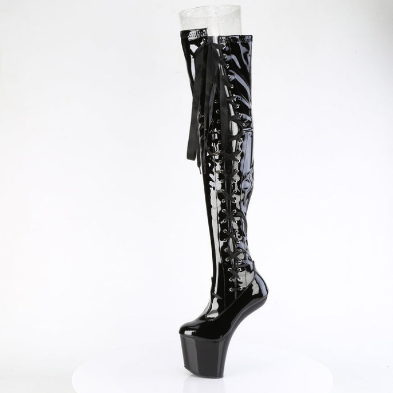 Black Pleaser Craze-3050 Women's Boots | TP7102689