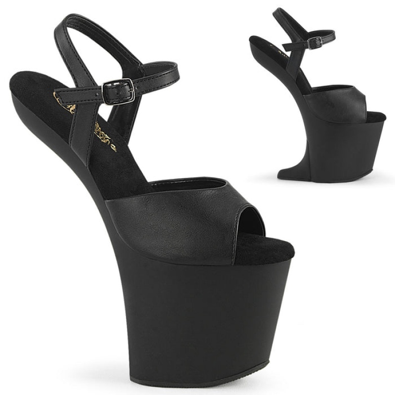 Black Pleaser Craze-809 Women's Sandals | KT6049358