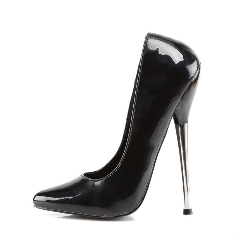 Black Pleaser Dagger-01 Women's Pumps | BU9842765