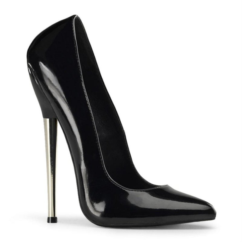 Black Pleaser Dagger-01 Women's Pumps | BU9842765