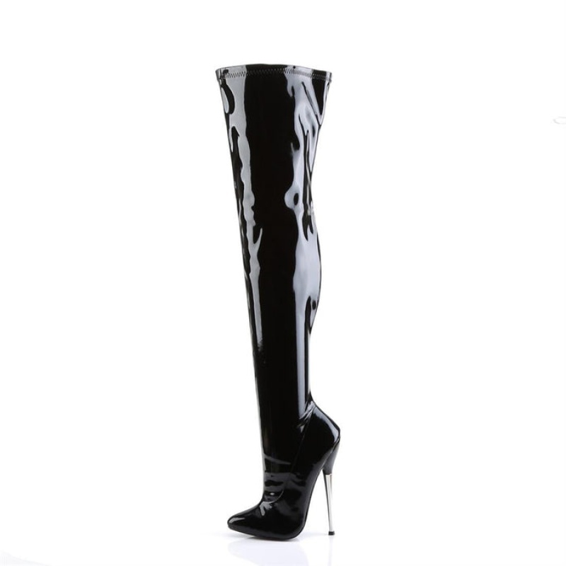 Black Pleaser Dagger-3000 Women's Boots | MB5634792