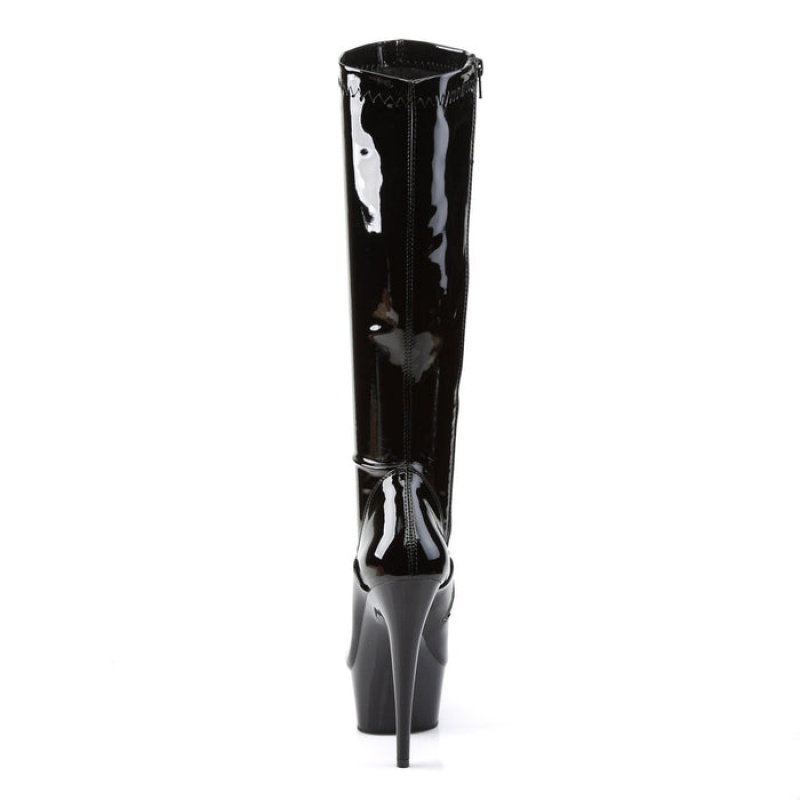 Black Pleaser Delight-2000 Women's Boots | VL1869230