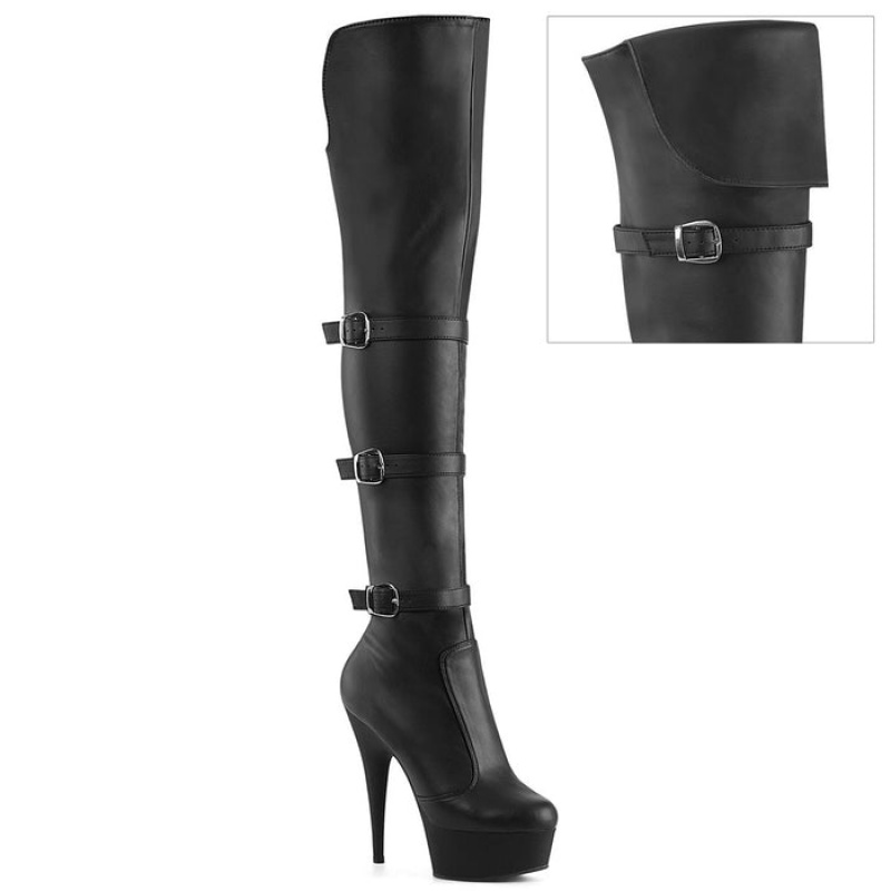 Black Pleaser Delight-3018 Women's Boots | ZU6957234