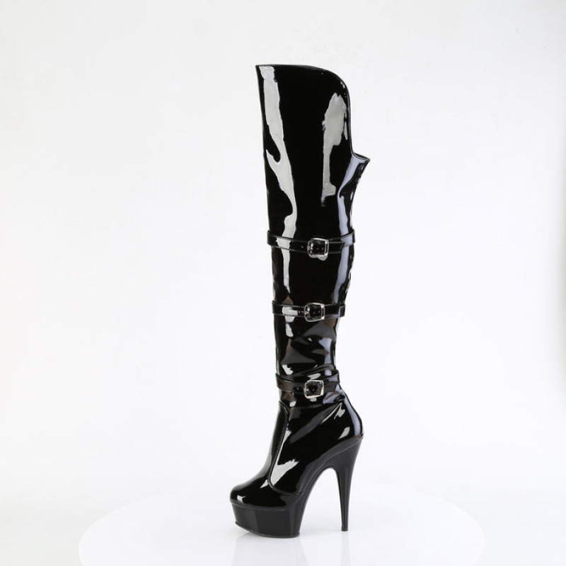 Black Pleaser Delight-3018 Women's Boots | UN9071238