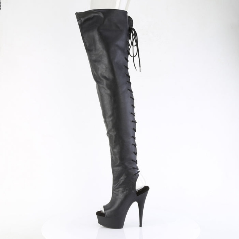 Black Pleaser Delight-4019 Women's Boots | DX1480526