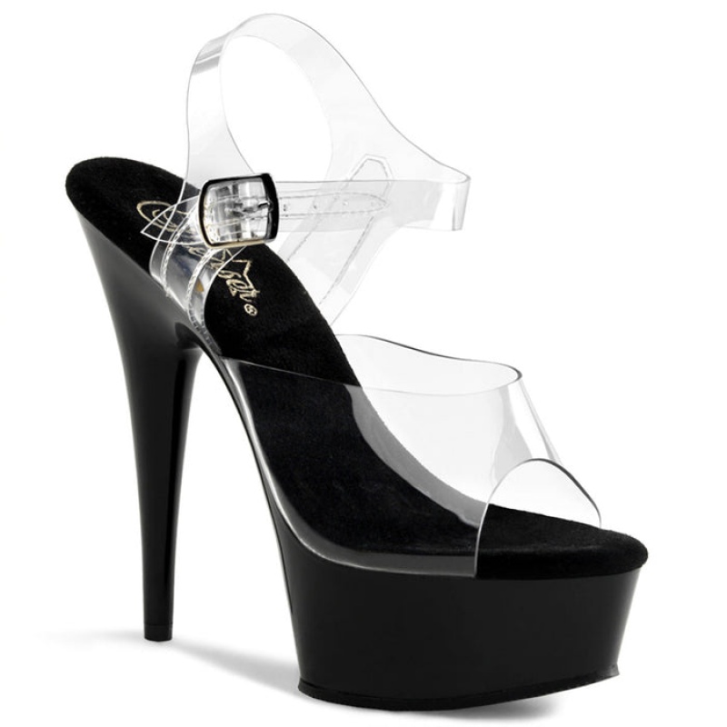 Black Pleaser Delight-608 Women's Sandals | RM4036781