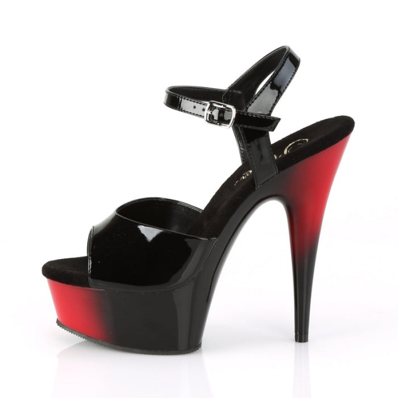 Black Pleaser Delight-609BR Women's Sandals | NX3421870