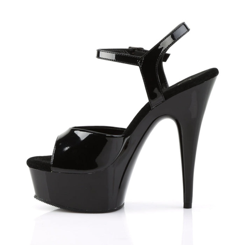 Black Pleaser Delight-609 Women's Sandals | EX9107623