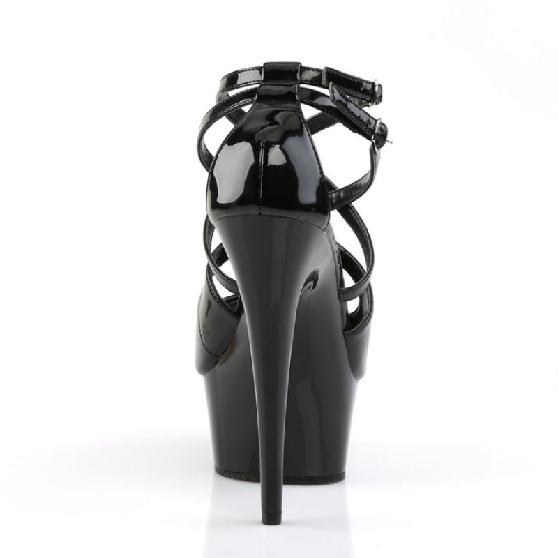 Black Pleaser Delight-612 Women's Sandals | JH4107329