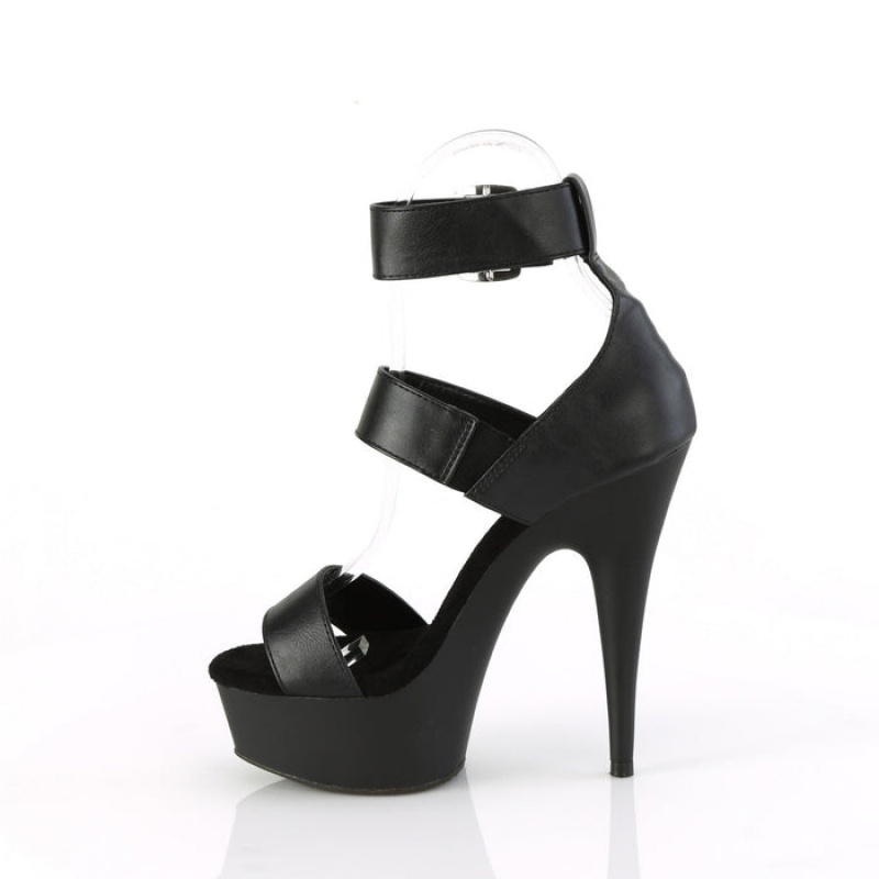 Black Pleaser Delight-629 Women's Sandals | KD7246015