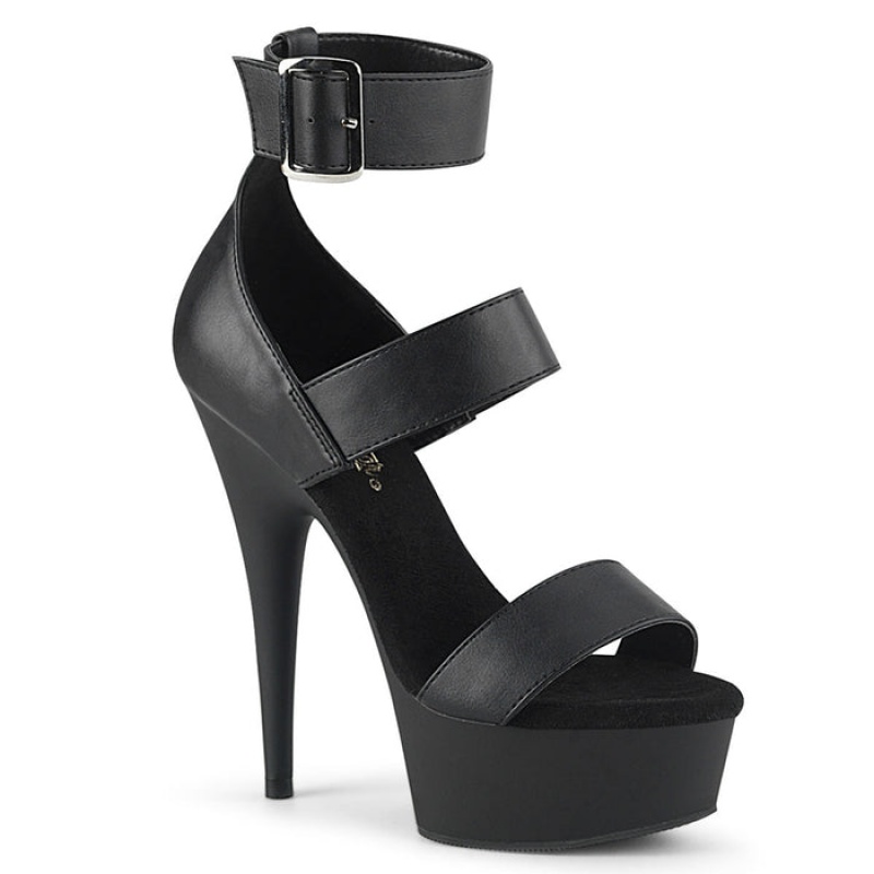 Black Pleaser Delight-629 Women's Sandals | KD7246015