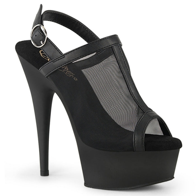 Black Pleaser Delight-636 Women's Sandals | NL0867249