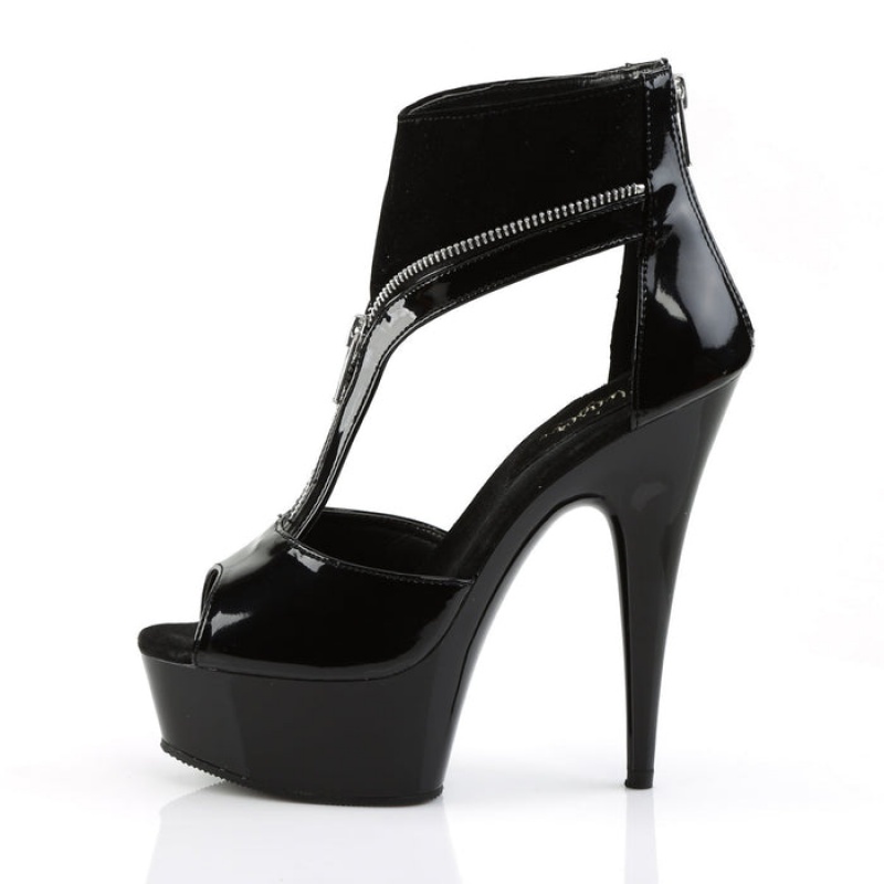 Black Pleaser Delight-690 Women's Sandals | LE2417590