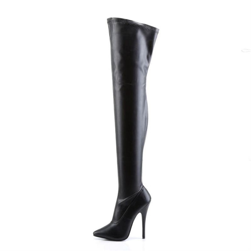 Black Pleaser Domina-3000 Women's Boots | TY3176249