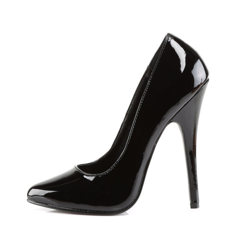 Black Pleaser Domina-420 Women's Pumps | LW7506941