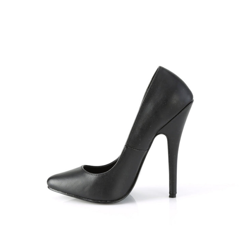 Black Pleaser Domina-420 Women's Pumps | ZD1240789