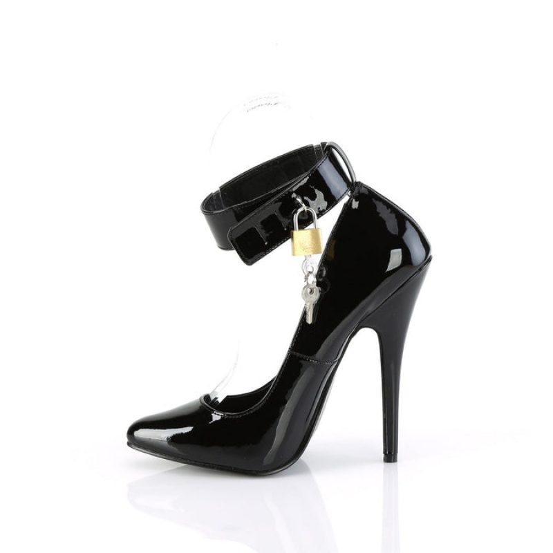 Black Pleaser Domina-432 Women's Pumps | BY6418235