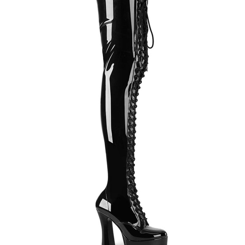 Black Pleaser Electra-3023 Women's Boots | VX5631982