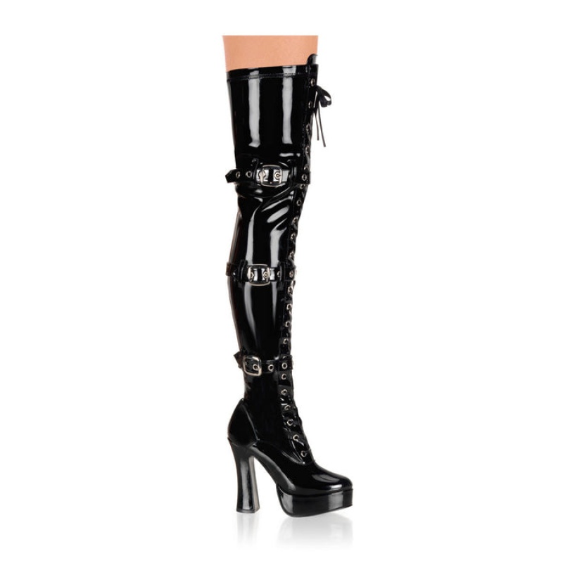 Black Pleaser Electra-3028 Women's Boots | OA2048956