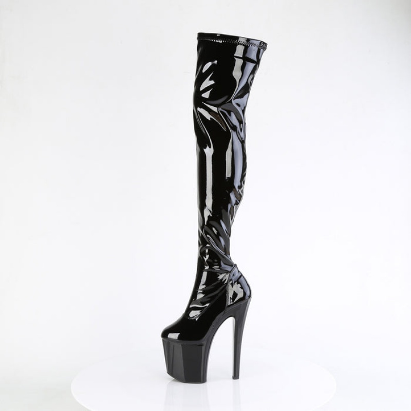 Black Pleaser Enchant-3000 Women's Boots | SU3512067