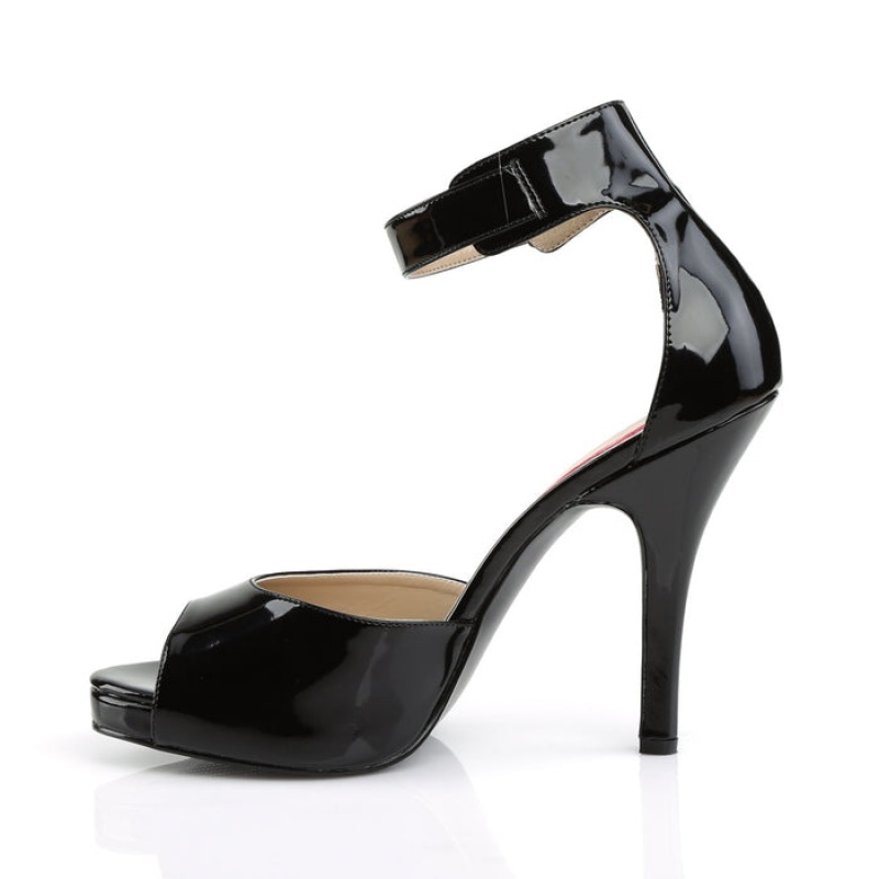 Black Pleaser Eve-02 Women's Sandals | HA9468723