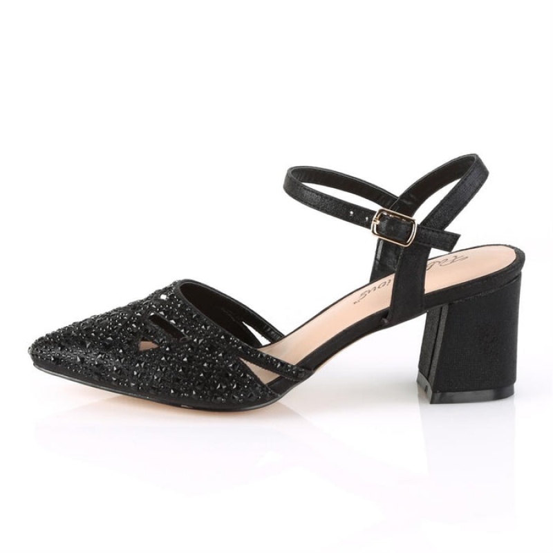 Black Pleaser Faye-06 Women's Pumps | RA0928764