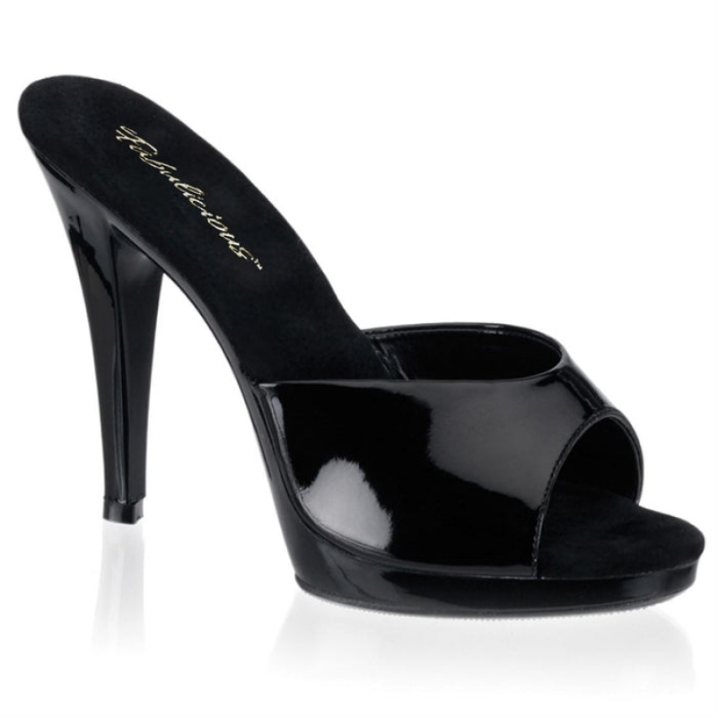 Black Pleaser Flair-401-2 Women's Slides | HZ9413785