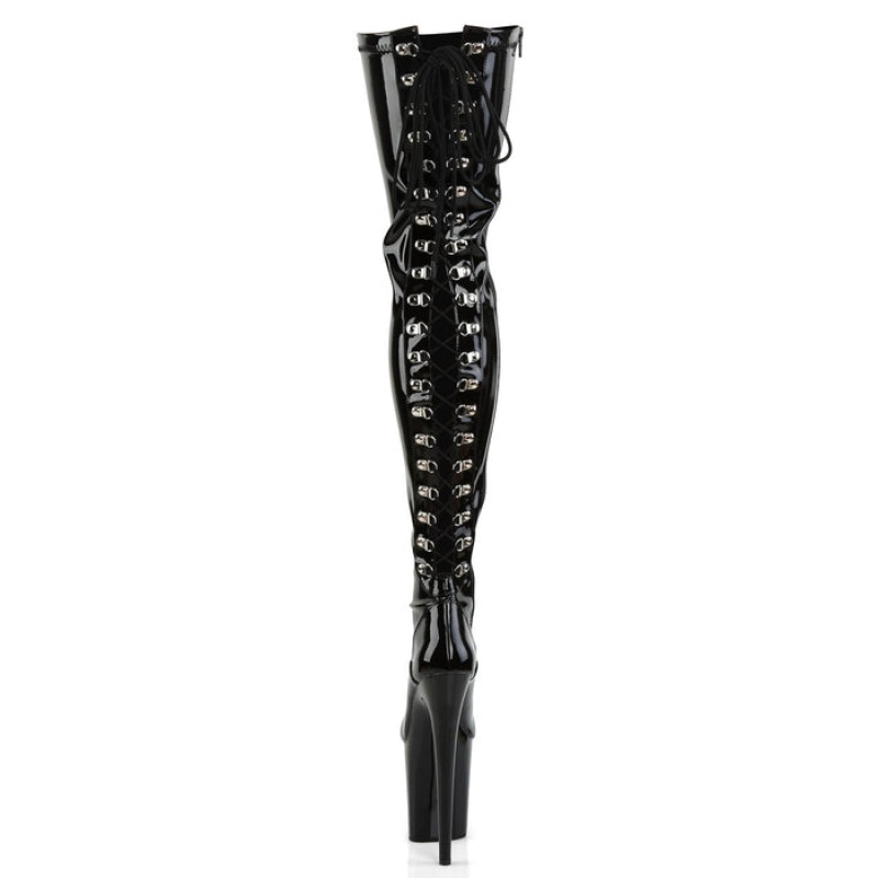 Black Pleaser Flamingo-3063 Women's Boots | EN3725196