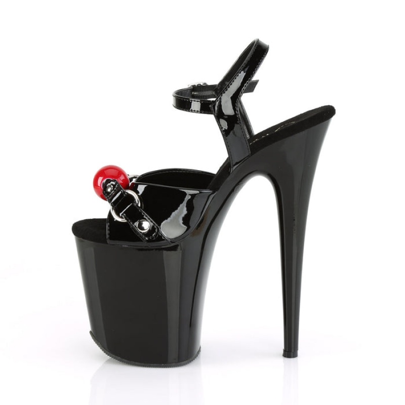 Black Pleaser Flamingo-809GB Women's Sandals | WB1957046